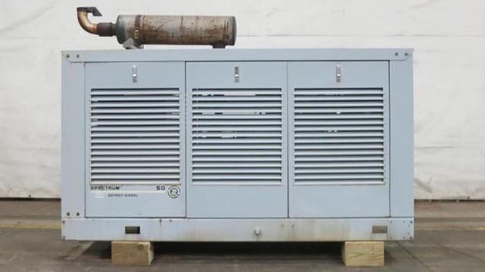 Used Used Detroit Diesel 50GS Natural Gas / Propane Generator 446 Hrs Single Phase, 49 KW