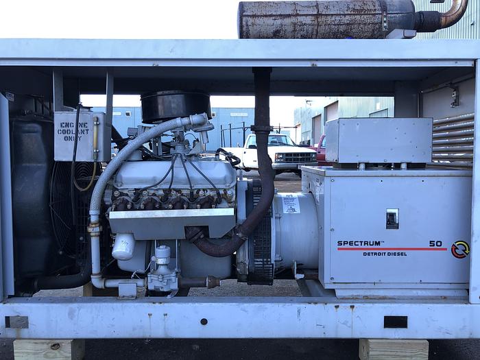 Used Used Detroit Diesel 50GS Natural Gas / Propane Generator 446 Hrs Single Phase, 49 KW
