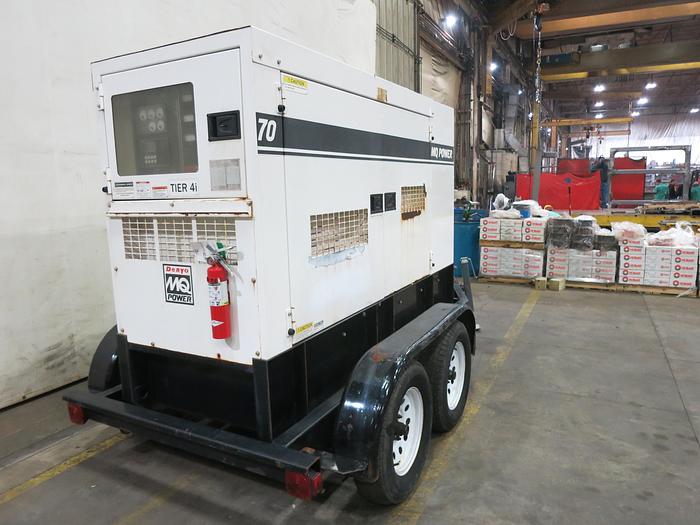 Used Used Multiquip DCA-70SSJU4i  Rental Grade Diesel Generator, 6593 Hrs, EPA Tier 4F, 62 KW