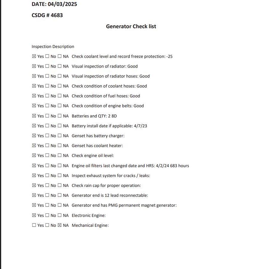 Used Used Cummins DQCA QSK23-G7 Diesel Generator, 685 Hrs, EPA Tier 2 600 kW