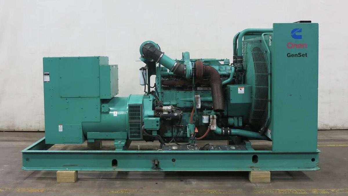 Used Cummins DFEC KTA19-G3 NR2 Diesel Generator, 2323 Hrs 450 kW
