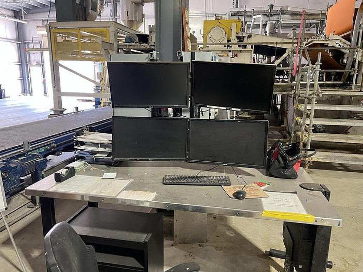 Used 2.5M PRESS TECHNOLOGIES - HYMAC WETLAP MACHINE MODEL 100 HP-SF WITH HEAVY DUTY PRESS COMPLETELY REBUILT 2018