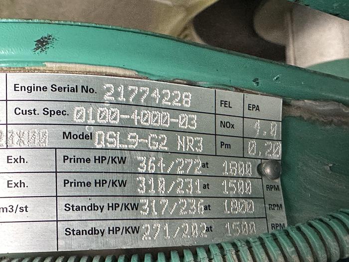 Used Used Cummins DSHAF Diesel Generator, 27 Hrs, EPA Tier 3, 100 KW