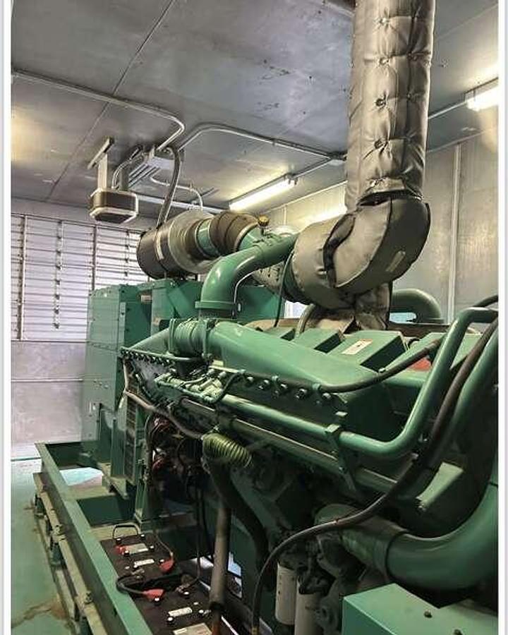 Used Used Cummins DFLC KTA50-G3 Diesel Generator, 562 Hrs 1250 kW