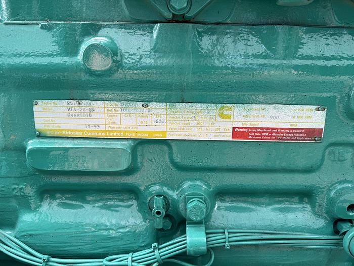 Used Used Cummins DFGB VTA28-G5 Diesel Generator, 1108 Hrs, 600 KW