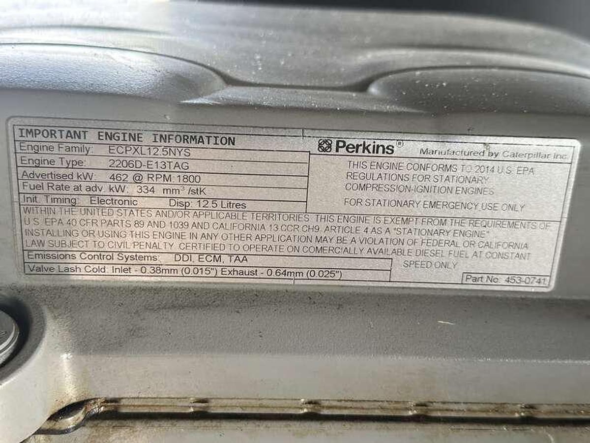 Used Used Taylor TD300 Perkins Engine Diesel Generator, 97 Hrs, EPA Tier 3 300 kW