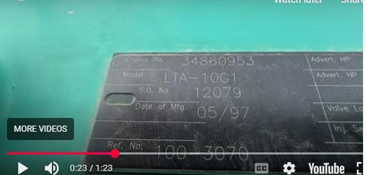 Used Used Cummins DFAC LTA10-G1 Diesel Generator, 517 Hrs 250 kW