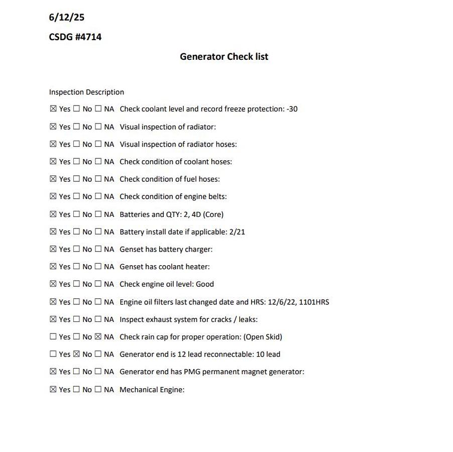 Used Used Caterpillar 3306B Diesel Generator, 1102 Hrs 250 kW