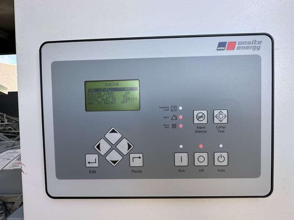 Used Used MTU DS600 12V1600G80S Diesel Generator, 105 Hrs, EPA Tier 2  600 kW