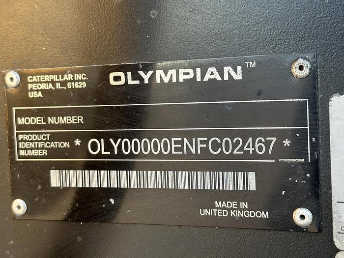 Used Used Caterpillar / Olympian G80F3 Natural Gas / Propane Generator, 803 Hrs, 75 KW