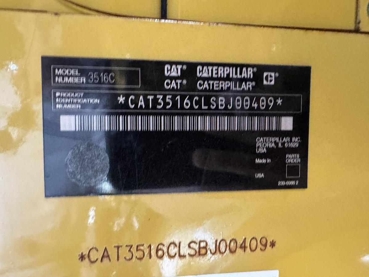 Used Used 2007 Caterpillar 3516C Diesel Generator, 234 Hrs, EPA Tier 2, 2000 KW