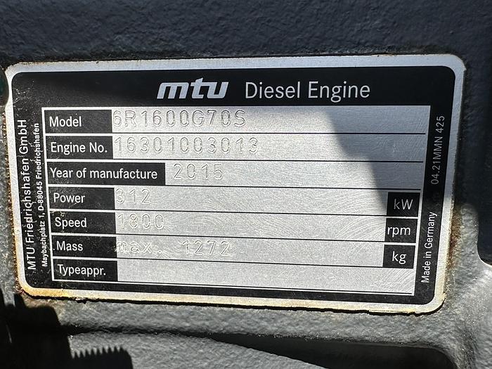 Used Used Gillette SPMD-2800-3-4-2 Diesel Generator,  140 Hrs, EPA Tier 3, 280 KW