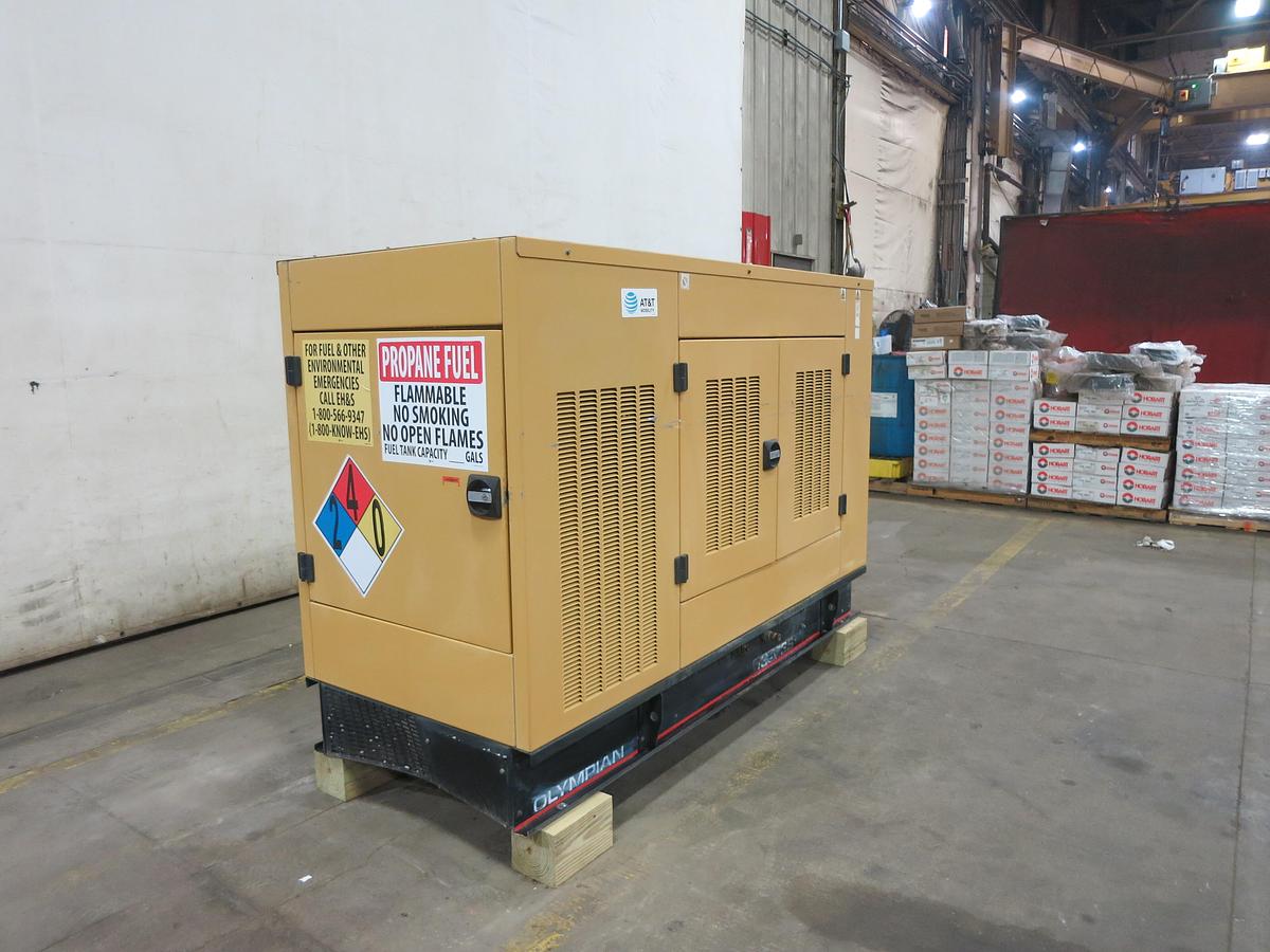 Used Used Caterpillar / Olympian G35F3S Propane Generator, 611 Hrs, Single Phase