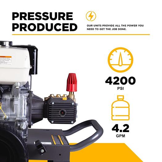 4200PSI 4.0GPM Cold Water Gas Pressure Washer - B4213HC