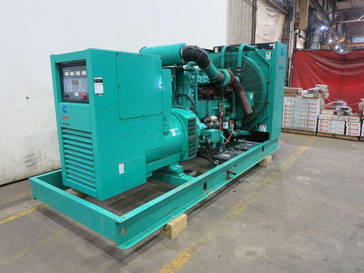 Used Cummins DFEC KTA19-G3 NR2 Diesel Generator, 2323 Hrs 450 kW
