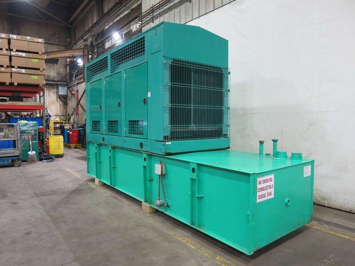 Used Cummins DFEK QSX15-G9 Diesel Generator, 371 Hrs, EPA Tier 2  500 kW