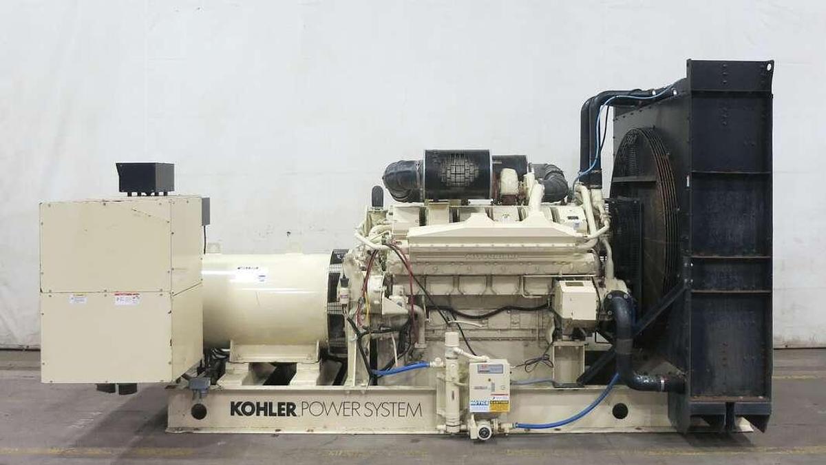 Used Used Kohler 1000ROZM Mitsubishi S12H-PTA Diesel Generator, 503 Hrs 1000 kW