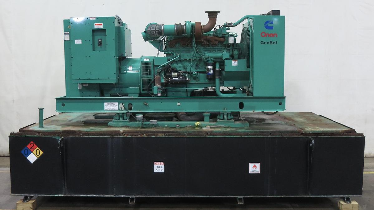 Used Used Cummins 350DFCC NTA-855-G3 Diesel Generator, 485 Hrs, 350 KW