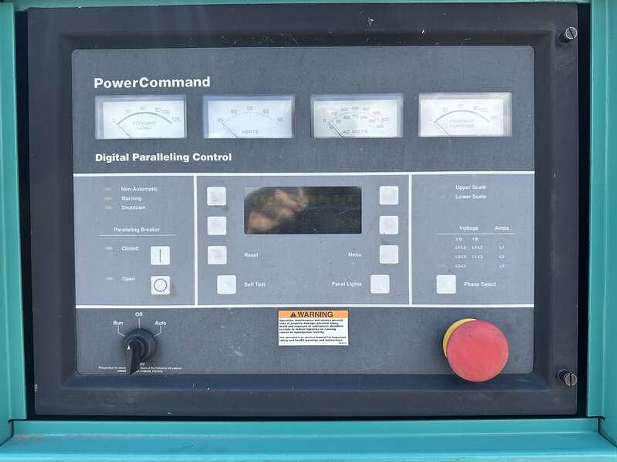Used Cummins DFEC KTA19-G3 NR2 Diesel Generator, 2323 Hrs 450 kW