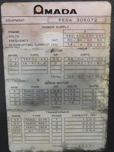 Used CNC PUNCH PRESS 