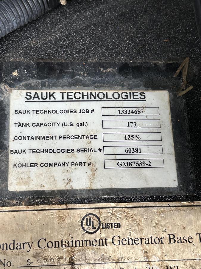 Used Used 2014 Kohler Diesel Standby Generator