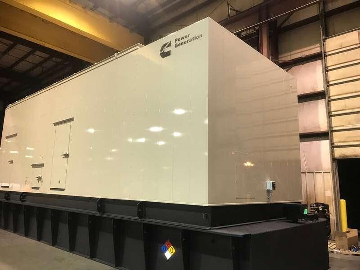 Used Used Cummins DQKAF Diesel Generator, 166 Hrs, EPA Tier 2 2250 kW