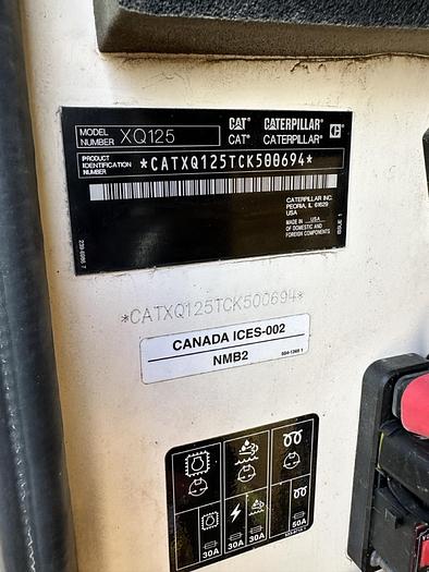 Used Used Caterpillar XQ125 Rental Grade Diesel Generator 5350 Hrs EPA Tier 4F, 110 KW