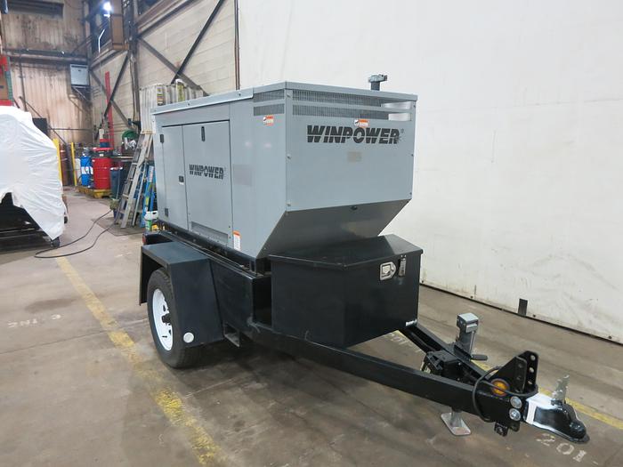 Used Used Winpower DR20 Isuzu BV-4LE1 Rental Grade Diesel Generator 6402 Hrs EPA Tier 3, 20 KW
