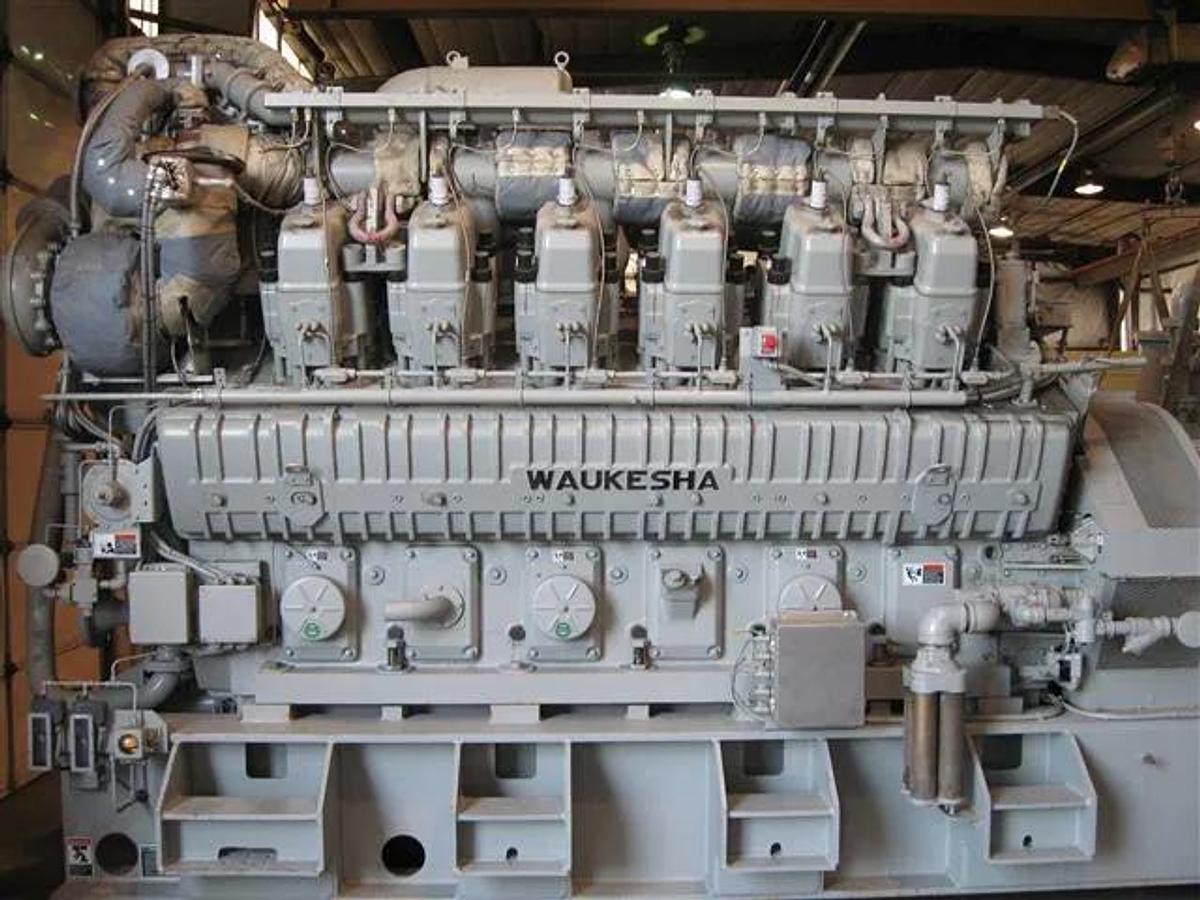 2004 4200kW Waaukesha Three-Phase Industrial Generator with 0 Hrs