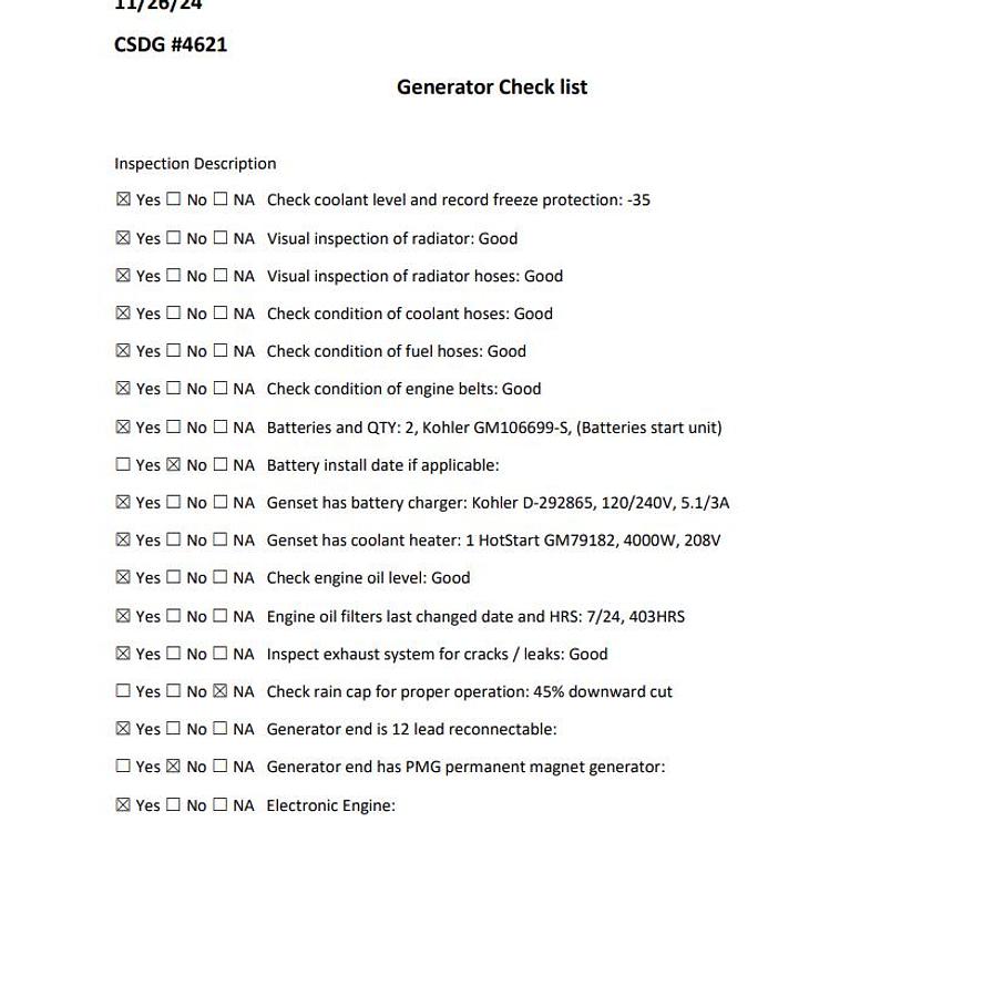 Used 2010 USED Kohler 505 kW standby (450 kW prime) diesel Generator, model 500REOZVB