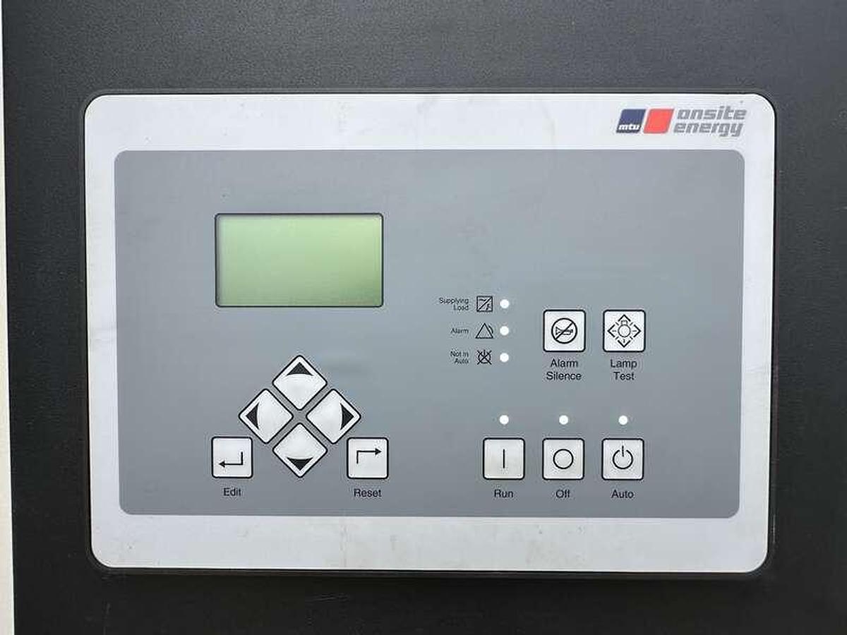 Used Used MTU DS400 MTU 8V1600G80S Diesel Generator, 27 Hrs, EPA Tier 3 400 kW