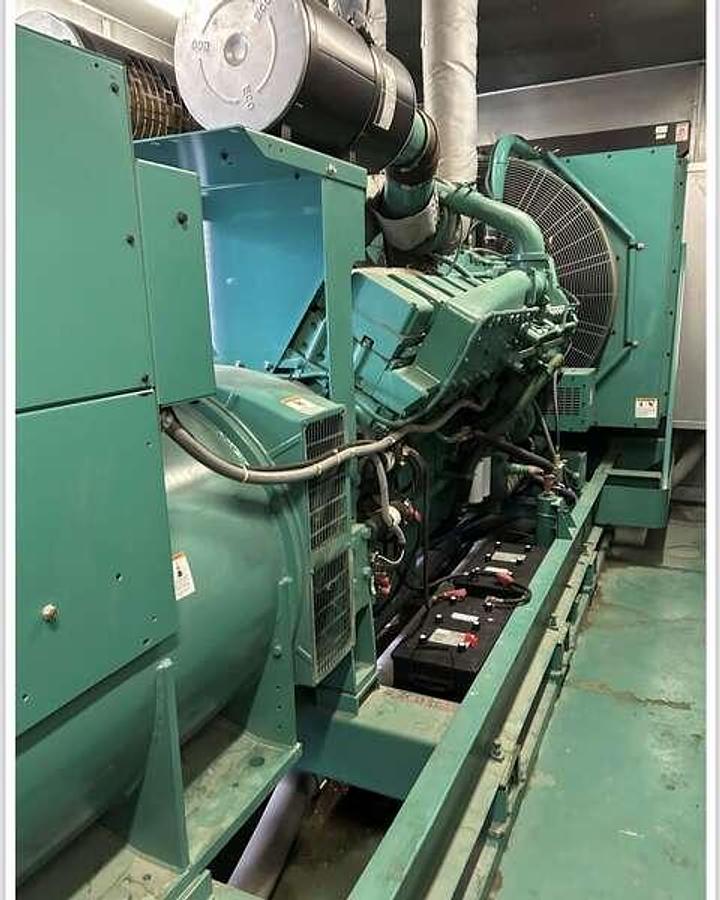 Used Used Cummins DFLC KTA50-G3 Diesel Generator, 562 Hrs 1250 kW