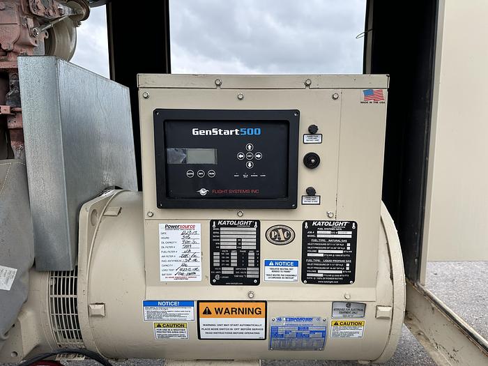 Used Used Katolight SN130FPG4 Natural Gas / Propane Generator, 695 Hrs, 130 KW