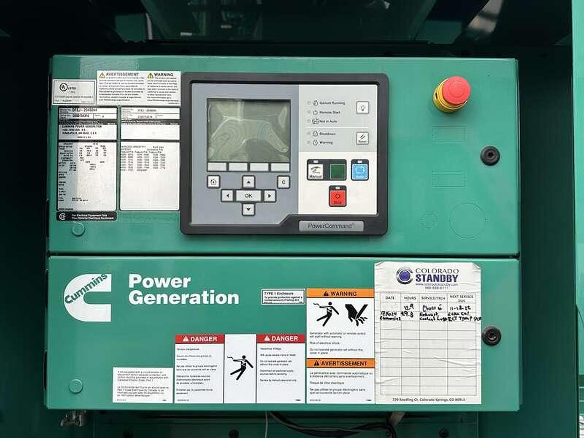 Used Used Cummins DFEJ QSX15-G9 NR2 Diesel Generator 38 Hrs EPA Tier 2 450 kW