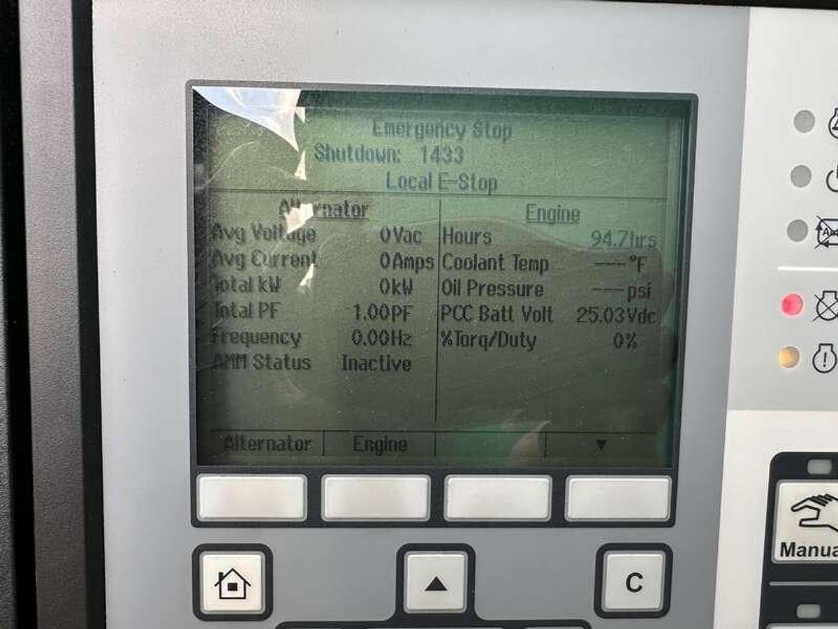 Used Used Cummins DFED KTA19-G4 Diesel Generator, 95 Hrs 500 kW