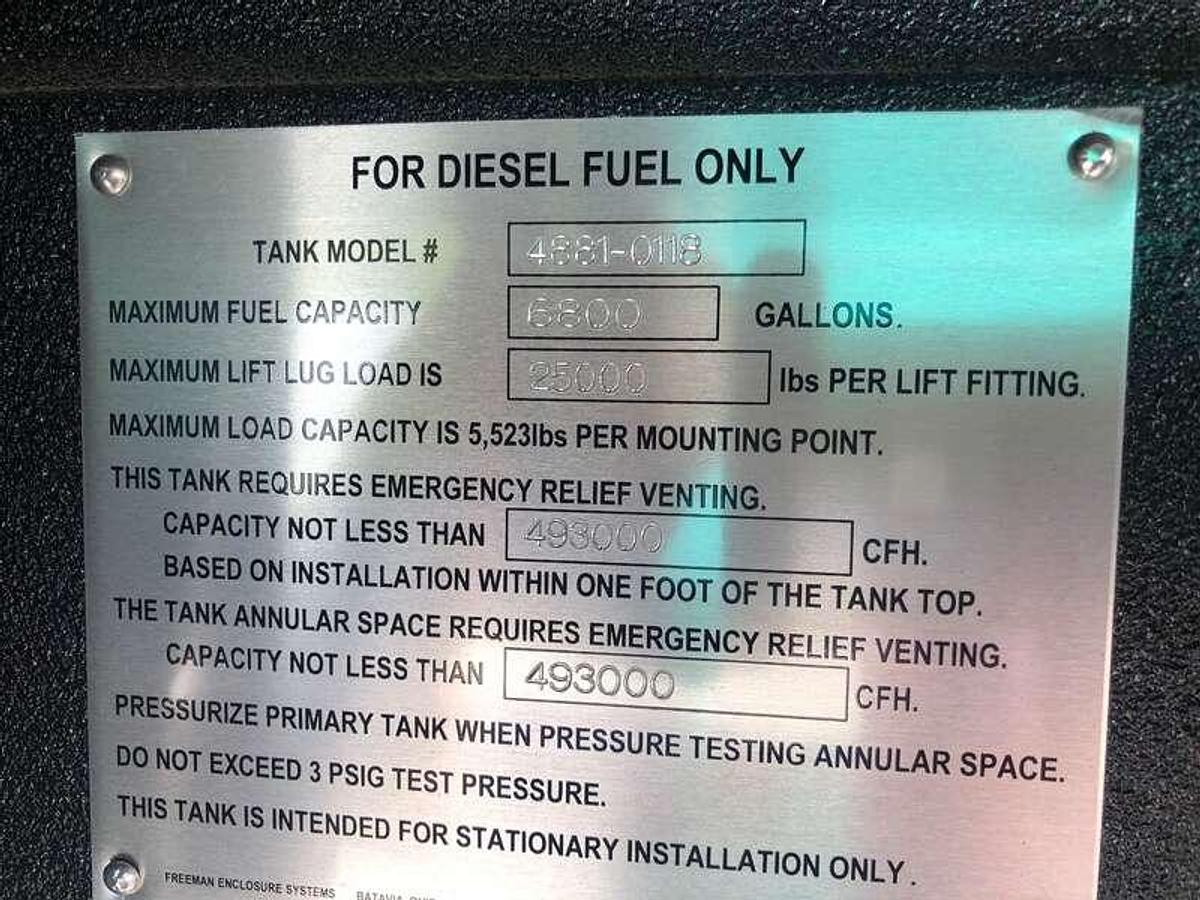 Used Used Cummins DQKAF Diesel Generator, 166 Hrs, EPA Tier 2 2250 kW