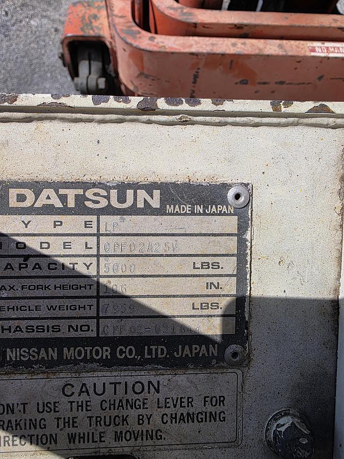 Used Used Datsun (Nissan)  Forklift