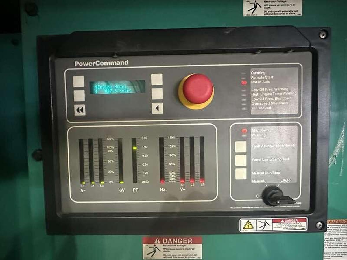 Used Cummins DFEK QSX15-G9 NR2 Diesel Generator, 647 Hrs, EPA Tier 2  500 k