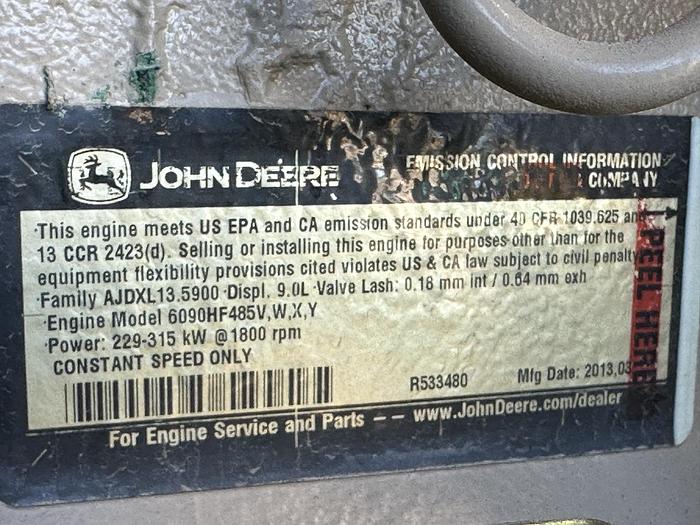 Used Used Magnum MMG320 Rental Grade Diesel Generator, 8803 Hrs, EPA Tier 3 Flex, 278 KW