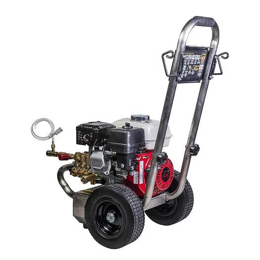 2,500 PSI - 3.0 GPM Gas Pressure Washer with Honda GX200 Engine and Comet Triplex Pump - PE-2565HWSCOMSP