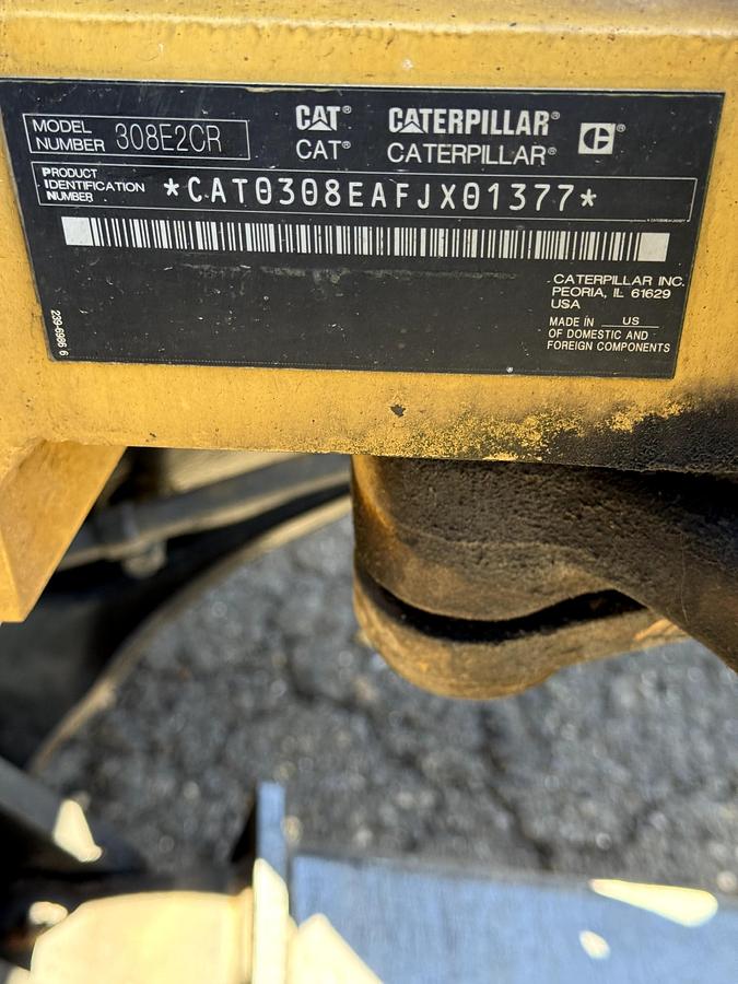 Used 308E2 CR MINI HYDRAULIC EXCAVATOR WITH SWING BOOM