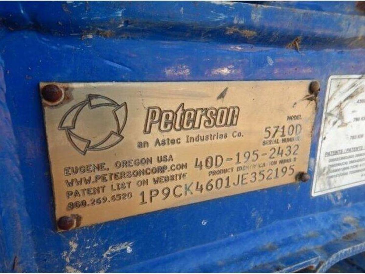 Used 2018 Peterson 5710D Horizontal Grinder - Low Hours, High Capacity