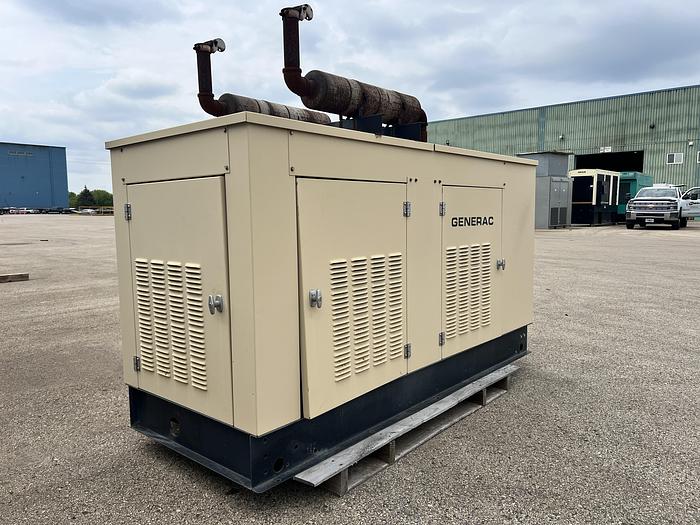 Used Used Generac SG0060 Natural Gas / Propane Generator, 341 Hrs, 60 KW