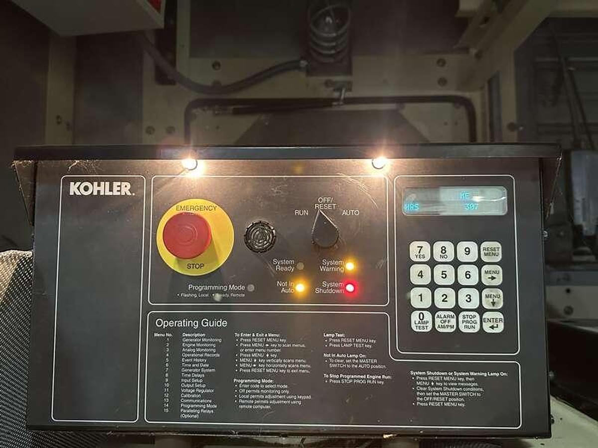 Used Used Kohler 300REOZV Diesel Generator, 308 Hrs 300 kW