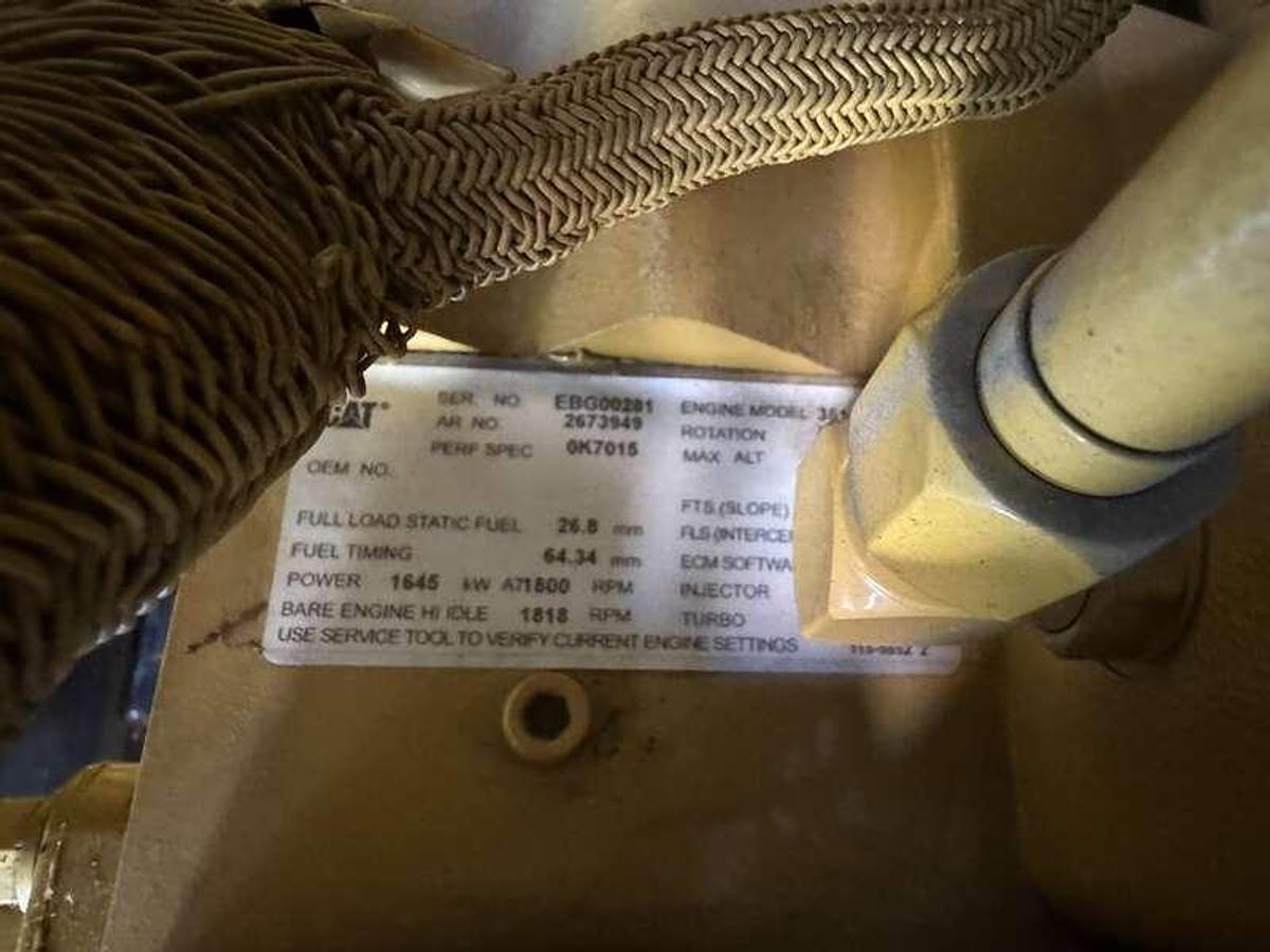 Used Used Caterpillar 3512C Diesel Generator, 585 Hrs, EPA Tier 2