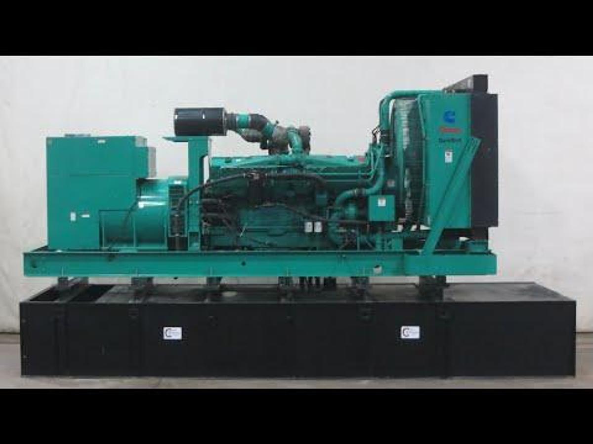Used Used Cummins DFLC KTA50-G3 Diesel Generator, 827 Hrs, 1250 KW