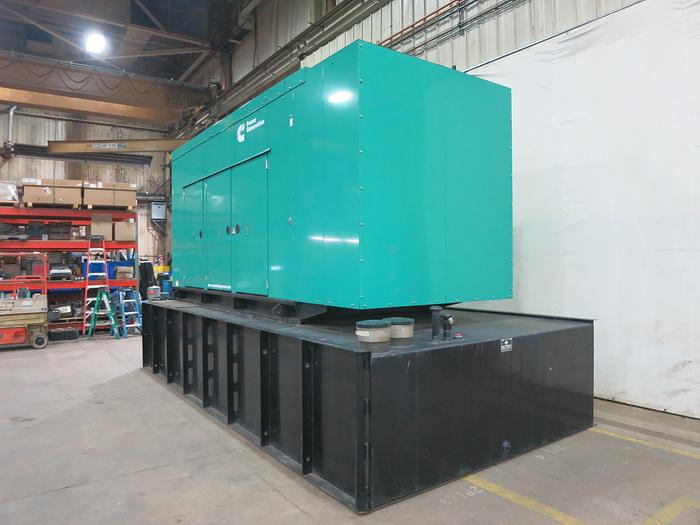 Used Used Cummins DFEK QSX15-G9 Diesel Generator, 300 Hrs, EPA Tier 2, 500 KW