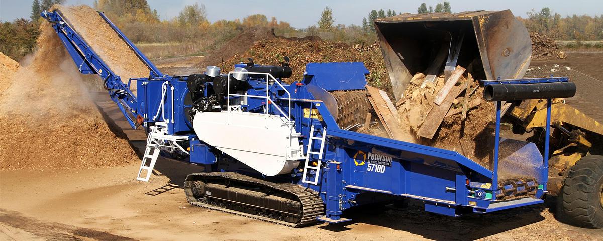 Used  2018 Peterson 5710D Horizontal Grinder - Low Hours, High Capacity
