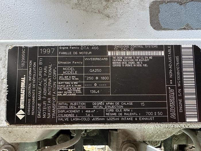 Used Used Detroit Diesel 150DS60 Series 40 7.6L Diesel Generator, 667 Hrs, 150 KW