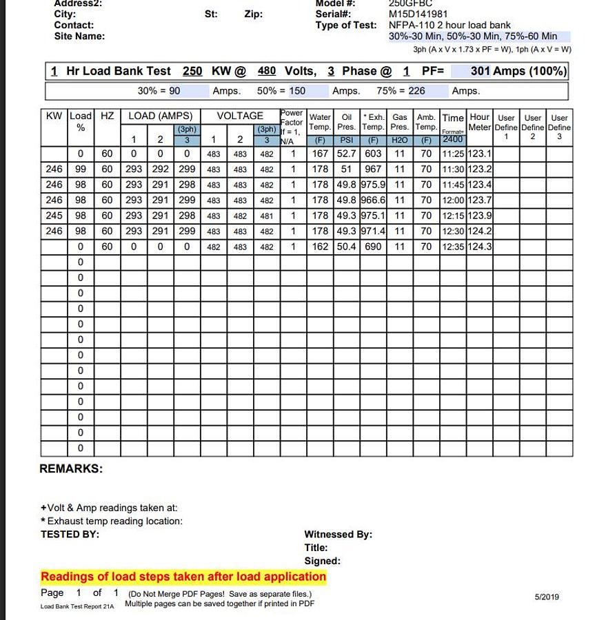 Used Used Cummins GFBC GTA855-G3 Natural Gas Generator, 124 Hrs 250 kW
